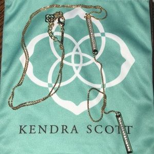 Kendra Scott Sheldon Lariat ROSE GOLD Necklace